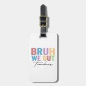 ブルワウアウト先生ブル先生最終日の学校 ラゲッジタグ (正面縦)