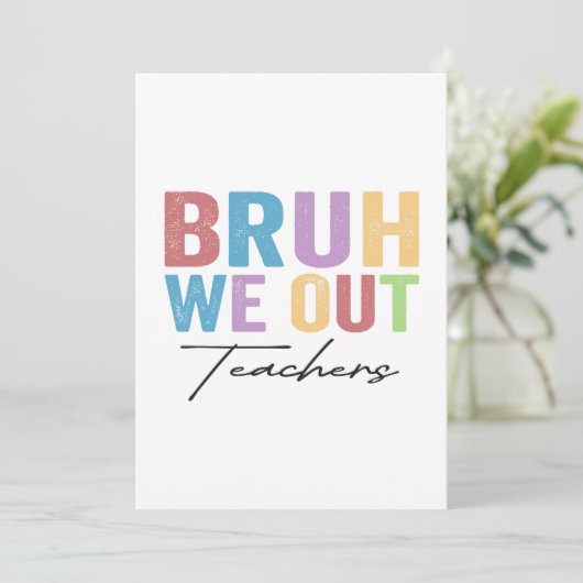 ブルワウアウト先生ブル先生最終日の学校 招待状 (スタンド正面)