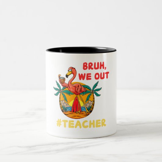 ブルワウアウト先生最終日サマータイムバケーション ツートーンマグカップ (中央)