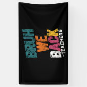 ブルワウバック先生レトロ新学期 横断幕 (縦)