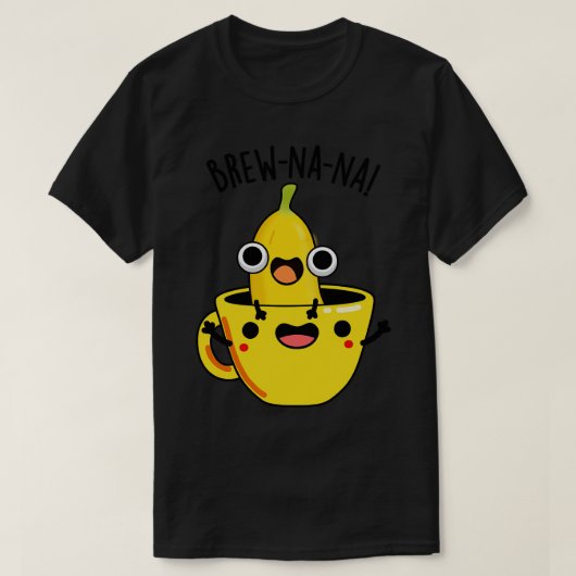 ブルワナおもしろいバナナプンス Tシャツ (デザイン正面)