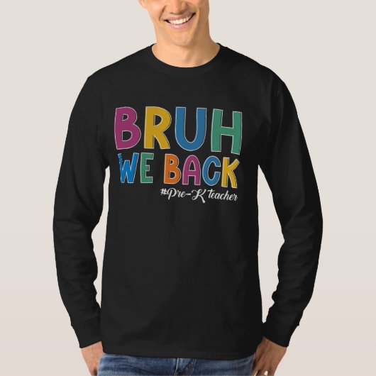 ブルワバックプレク先生新学期先生 Tシャツ (正面)