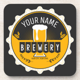 ブルワリパーソナライズされたービールボトルキャップバー コースター