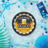 ブルワリパーソナライズされたービールボトルキャップバー ペーパープレート (パーティー)