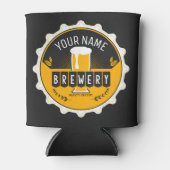 ブルワリパーソナライズされたービールボトルキャップバー 缶クーラー (正面)