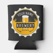 ブルワリパーソナライズされたービールボトルキャップバー 缶クーラー (裏面)