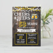 ブルワリーの誕生日を53歳のビールでお祝い 招待状 (スタンド正面)