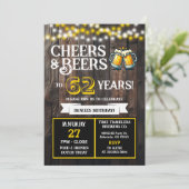 ブルワリーの62歳の誕生日おめでとう Cheers and Beers 招待状 (スタンド正面)