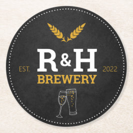 ブルワリーウェディングシャワービールドリンクコースターの好意 ラウンドペーパーコースター