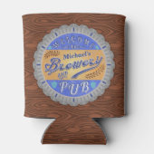 ブルワリーパブパーソナライズされたビールボトルキャップ 缶クーラー (裏面)