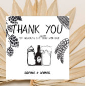 ブルワリーベビー- B&W – ベビーシャワーサンキューカード サンキューカード