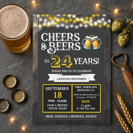 ブルワリー創立24周年おめでとう Cheers and Beers 招待状
