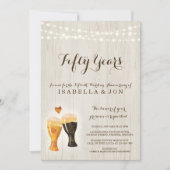 ブルワリー記念日パーティの招待状 |ビ素朴ール 招待状 (正面)