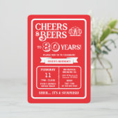 ブルワリー・サプライズで80周年を祝おう Cheers+and+Beers 招待状 (スタンド正面)
