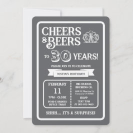ブルワリー・サプライズ「乾杯とビール」で30周年を祝う 招待状