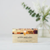 ブルワリー | ビールロゴ | 木目 名刺 (スタンド正面)