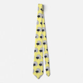 ブルワーのキジの鳥の漫画イラストレーション ネクタイ (正面)