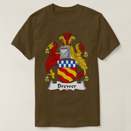 ブルワーコートオブアームズ家紋 Tシャツ (デザイン正面)