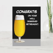 ブルワー！おもしろい、退職後のグリーティングカード カード (正面)