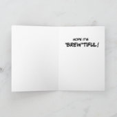 ブルワー！おもしろい、退職後のグリーティングカード カード (内部)