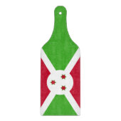 ブルンジの旗を持つガラスのカッティングボードパドル カッティングボード (正面)