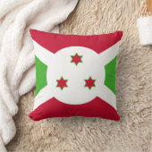 ブルンジの旗を持つモージョピロー クッション (ブランケット)