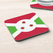 ブルンジの旗を持つ懸命プラスチックのコースター コースター (左側)