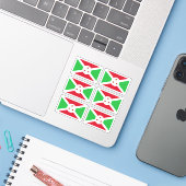 ブルンジの旗 - コレクション ステッカー シール (ノートパソコンとiPhone)