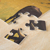 ブルンジイラストレーショントラベルアートヴィンテージ ジグソーパズル (側面)