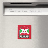 ブルンジ国旗のエンブレム動揺してヴィンテージ マグネット (インサイチュ (食洗機))