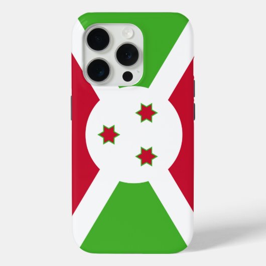 ブルンジ国旗のApple iPhone 15 Pro Case-Mate iPhoneケース (裏面)