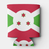 ブルンジ国旗を持つクーラーボックス 缶クーラー (裏面)