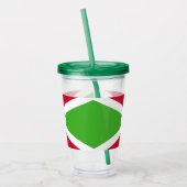 ブルンジ国旗を持つ愛国的なアクリルタンブラー アクリルタンブラー (左)