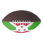 ブルンジ国旗を持つ愛国的なアメリカンフットボール アメリカンフットボール (正面)