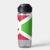 ブルンジ国旗を掲げたウォーターボトル ウォーターボトル (背面)