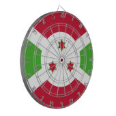 ブルンジ国旗を掲げたダーツボード ダーツボード (正面左)