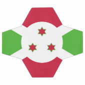 ブルンジ国旗を掲げた愛国的なサッカーボール サッカーボール (フラット)