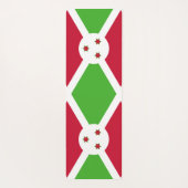 ブルンジ国旗を掲げた愛国的なヨガマット ヨガマット (裏面)