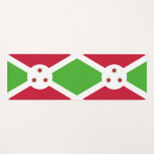 ブルンジ国旗を掲げた愛国的なヨガマット ヨガマット (正面(横))