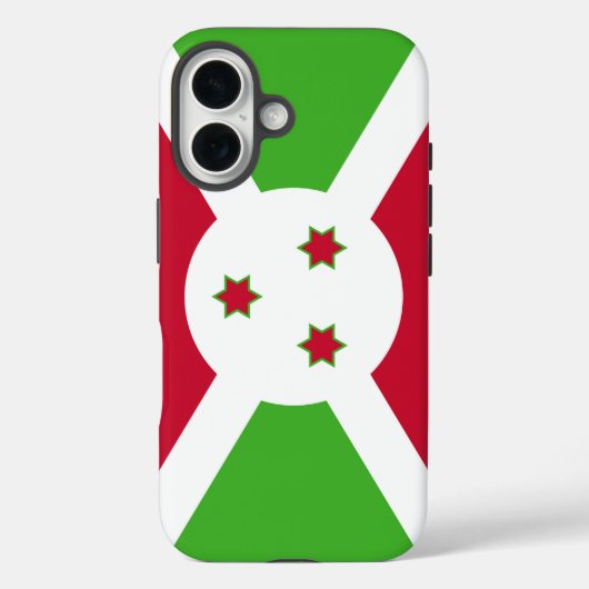 ブルンジ国旗プリントApple iPhone 16 Case-Mate iPhoneケース (裏面)