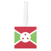 ブルンジ国旗 キューブオーナメント (正面)