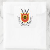 ブルンジ国旗 スクエアシール (バッグ)