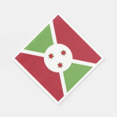 ブルンジ国旗 スタンダードランチョンナプキン (角)