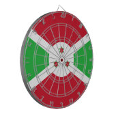 ブルンジ国旗 ダーツボード (正面左)