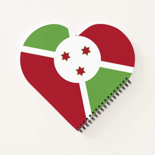 ブルンジ国旗 ノートブック (裏面)