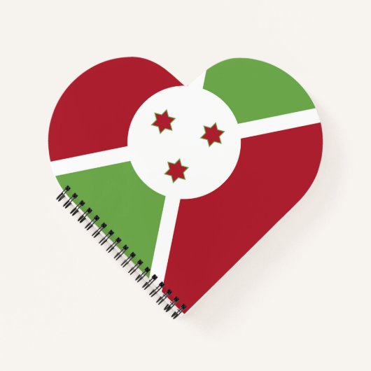 ブルンジ国旗 ノートブック (正面)