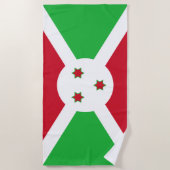 ブルンジ国旗 ビーチタオル (正面)