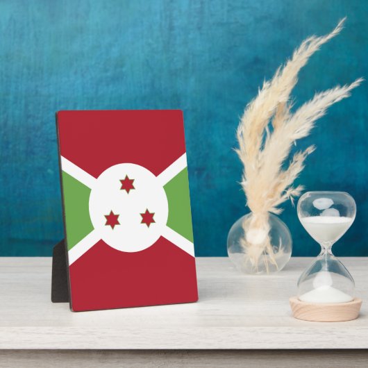 ブルンジ国旗 フォトプラーク (側面)