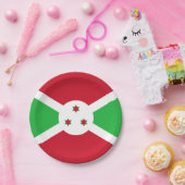 ブルンジ国旗 ペーパープレート (パーティー)