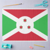 ブルンジ国旗 薄葉紙 (クラフト)